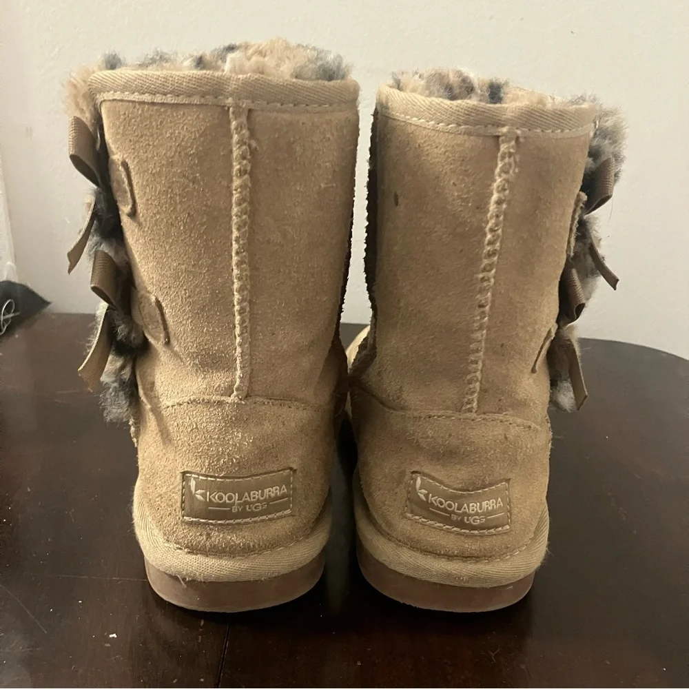 Koolaburra by Ugg Girl's Boots with Side Bows Size 13